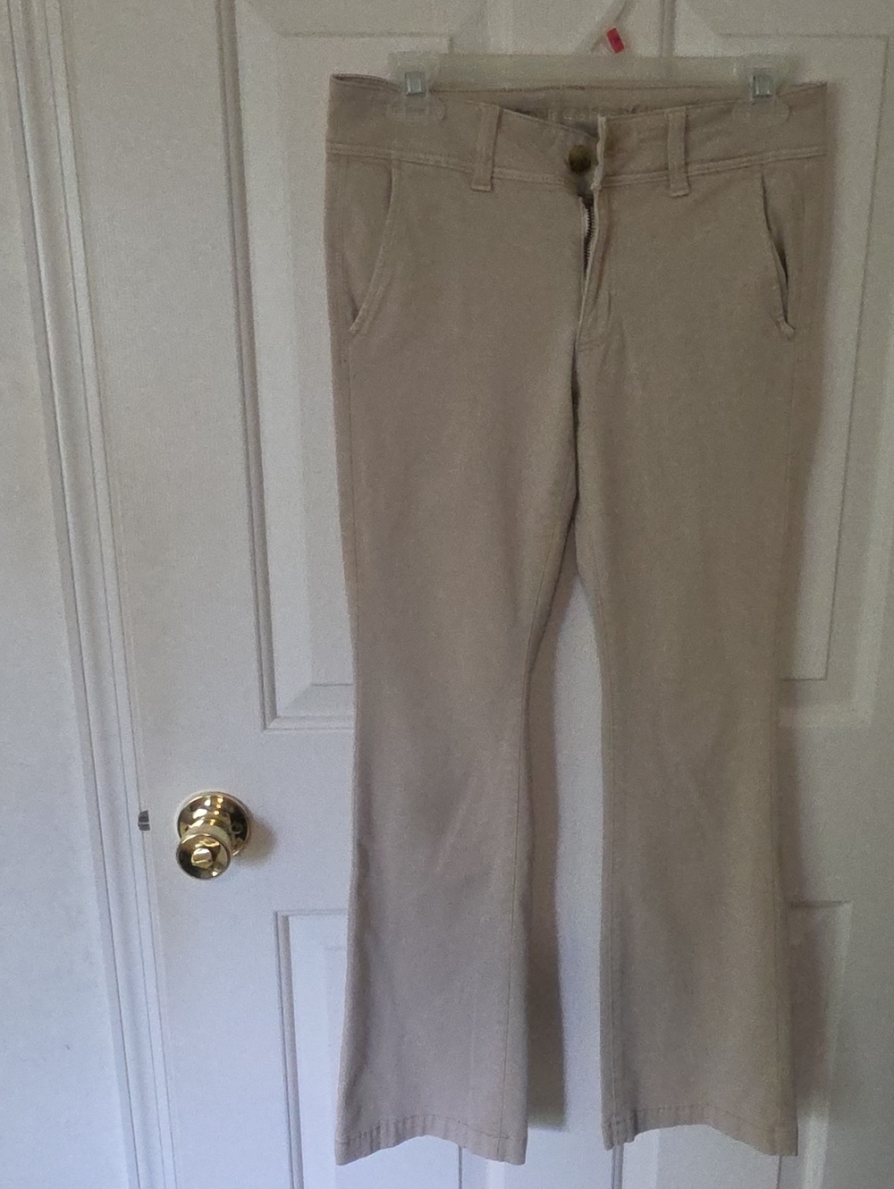 American Eagle Outfitters Beige Flare Jeans